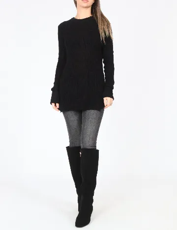 Pulover Pull&Bear, negru Negru