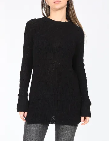 Pulover Pull&Bear, negru Negru