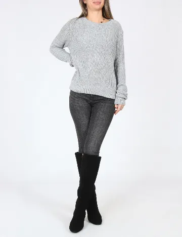 Pulover Pull&Bear, gri Gri