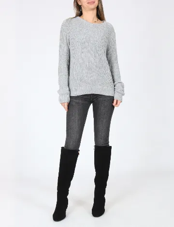 Pulover Pull&Bear, gri Gri