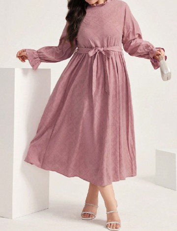 Rochie medie SHEIN CURVE, roz