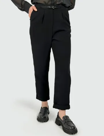 Pantaloni Pull&Bear, negru Negru