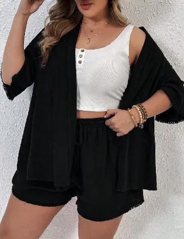 Compleu SHEIN CURVE, negru Negru