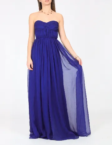 Rochie lunga Bershka, albastru Albastru