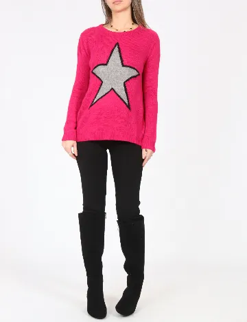 Pulover Bershka, roz Roz