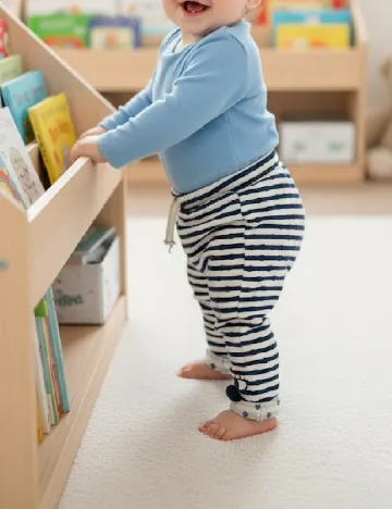 Pantaloni Zara, alb/albastru Albastru