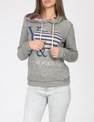 Hanorac Bershka, gri Gri