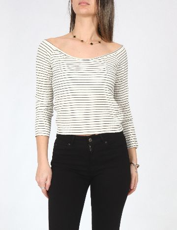Bluza Pull&Bear, alb
