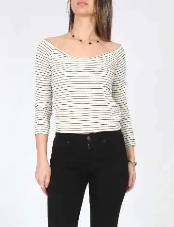 Bluza Pull&Bear, alb Alb