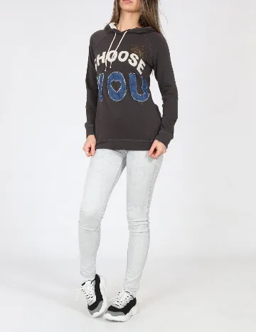 Hanorac Bershka, gri Gri