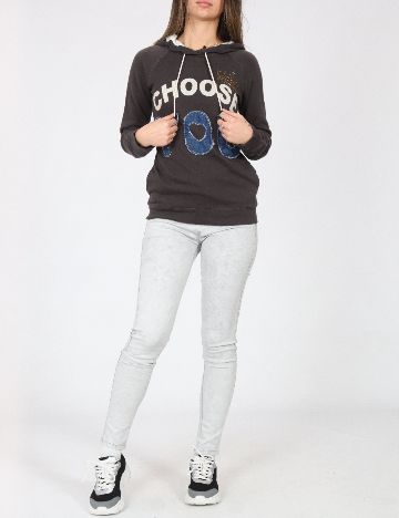 Hanorac Bershka, gri