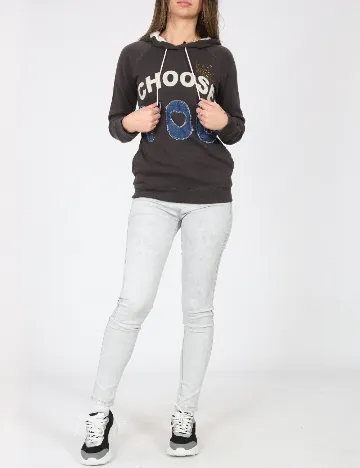 Hanorac Bershka, gri Gri