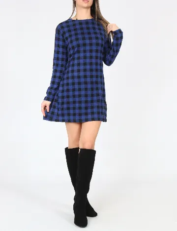 Rochie Zara, albastru/negru Albastru