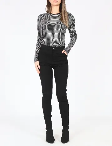 Pantaloni Bershka, negru Negru