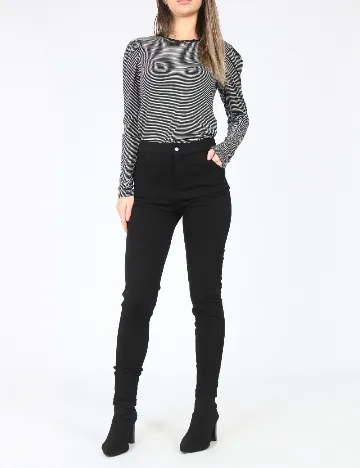 Pantaloni Bershka, negru Negru