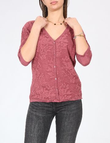 Bluza Bershka, roz pudra inchis