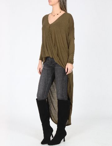 Bluza Oversize Zara, kaki