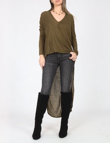 Bluza Oversize Zara, kaki