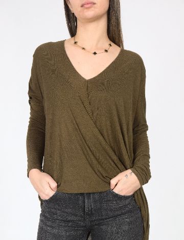 Bluza Oversize Zara, kaki