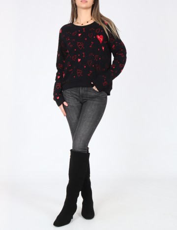 Bluza Pull&Bear, negru