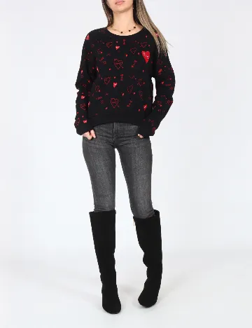 Bluza Pull&Bear, negru Negru