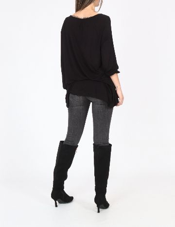 Bluza Pull&Bear, negru