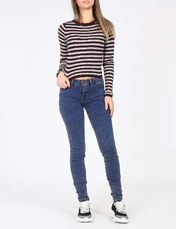 Blugi Pull&Bear, albastru Albastru