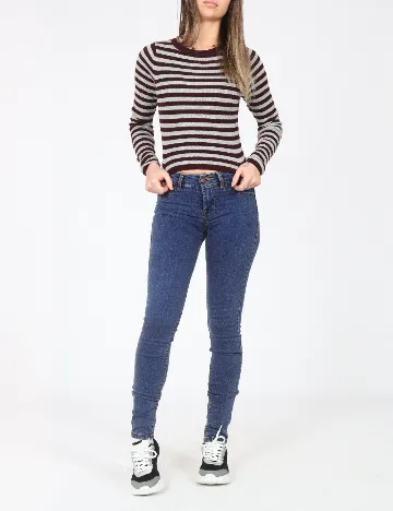 Blugi Pull&Bear, albastru Albastru