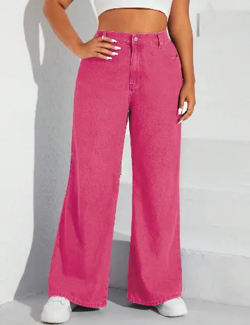 Blugi SHEIN CURVE, roz Roz