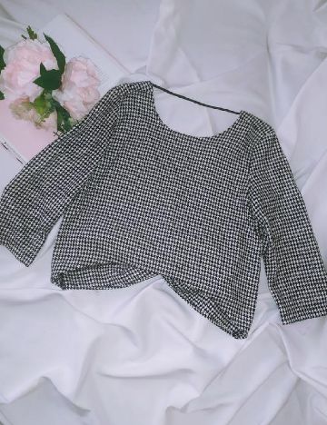 Bluza Zara, alb/negru