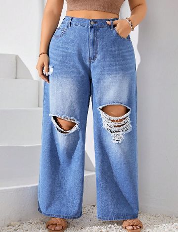 Blugi SHEIN CURVE, albastru