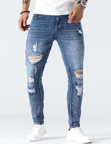 Blugi SHEIN, albastru Albastru