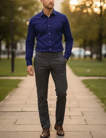 Camasa Zara, albastru Albastru