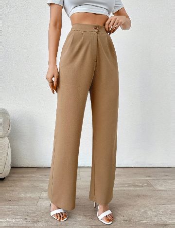 Pantaloni SHEIN, maro