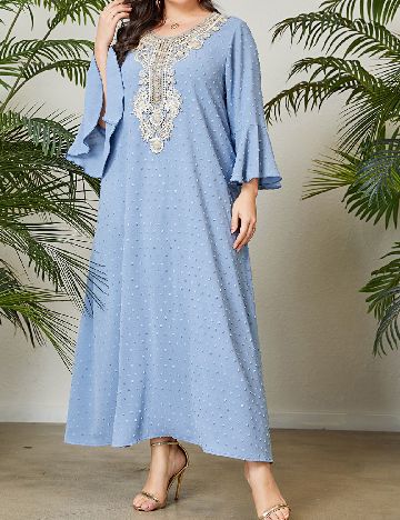 Rochie lunga SHEIN CURVE, albastru