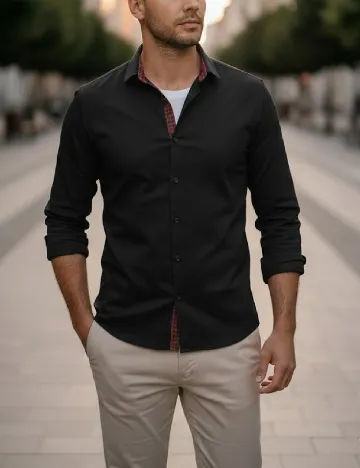 Camasa Zara, negru Negru