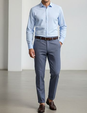 Pantaloni Zara, albastru