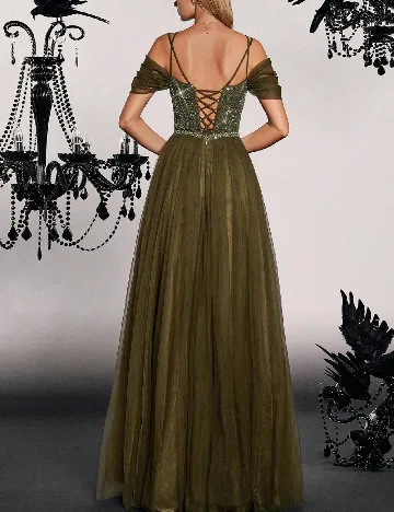 Rochie lunga VIPGIRL, verde Verde