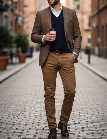 Pantaloni Zara, maro