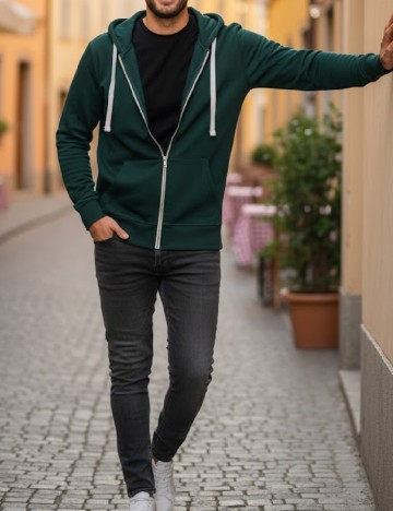 Hanorac Bershka, verde