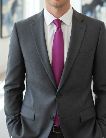 Cravata Zara, magenta