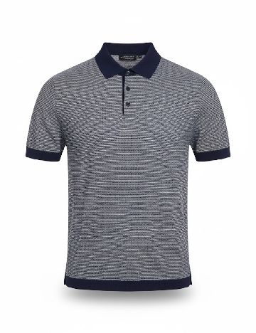 Tricou Zara, bleumarin/alb