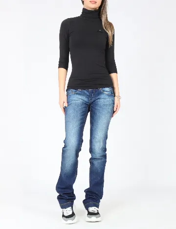 Blugi Bershka, albastru Albastru