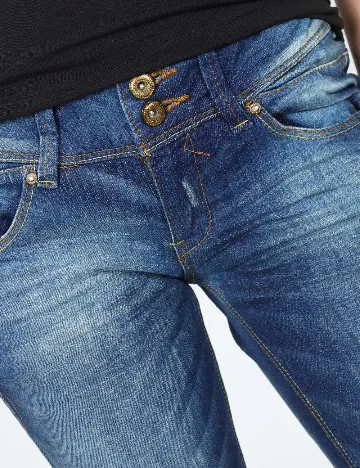 Blugi Bershka, albastru Albastru