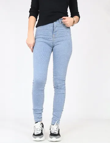 Blugi Pull&Bear, albastru deschis Albastru