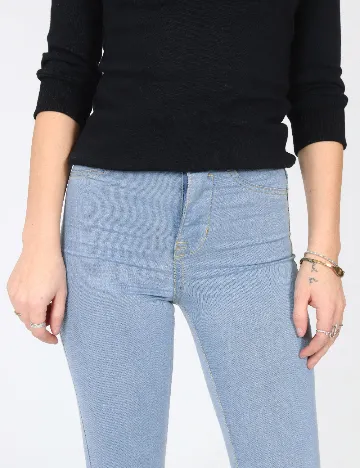 Blugi Pull&Bear, albastru deschis Albastru