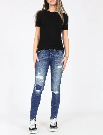 Blugi Pull&Bear, albastru Albastru