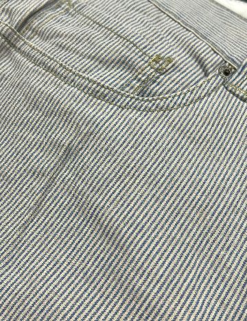 Pantaloni Zara, alb/albastru