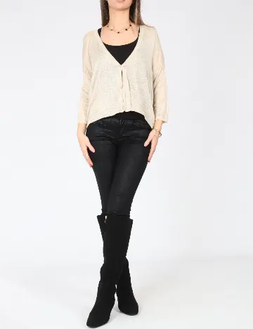 Bluza Zara, crem Crem