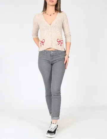 Blugi Bershka, gri Gri